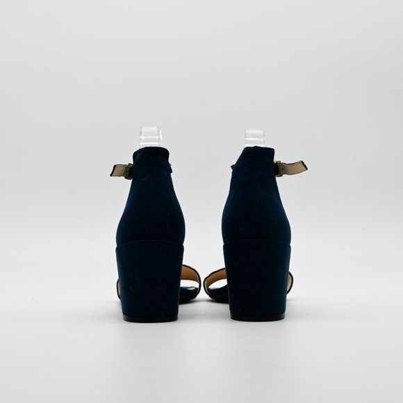 REACTION Kenneth Cole Holly Ankle Strap Sandal Blue Heel - Picture 5 of 7